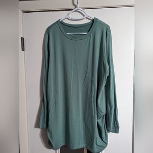 Teal button long sleeve